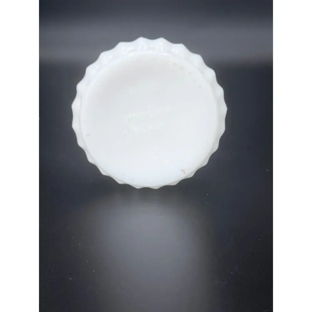 Vintage Hoosier Glass 4096 White Milk Glass Ribbed Bud Vase 9 in USA